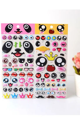 Diy Cartoon Puffy Stickers Kawaii 3d Stickers Pack For Decoration Custom