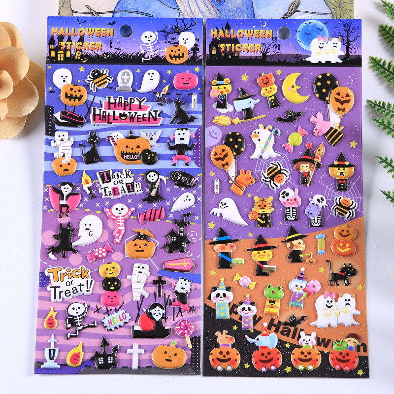 Soft Elastic Festive Stickers PVC Foam Leather Removable Wall Stickers
