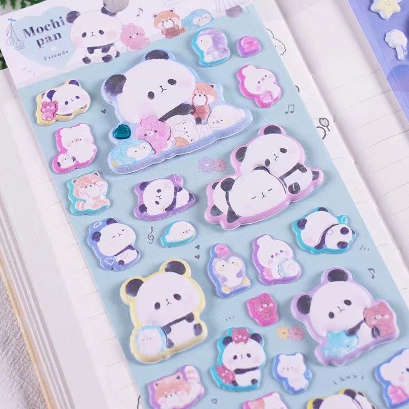 3D Cartoon Stickers Custom Foam Puffy Stickers Printing Cartoon Sticker Sheet For Kids