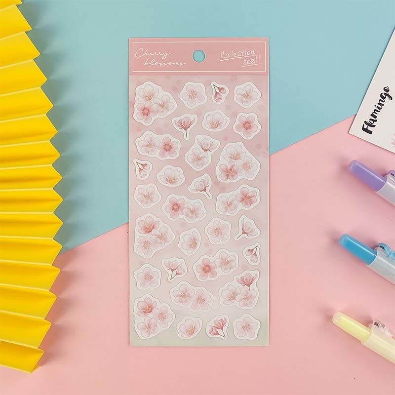 Pearl Paper Self Adhesive Stickers Die Cut Irregular DIY Self Adhesive Labels