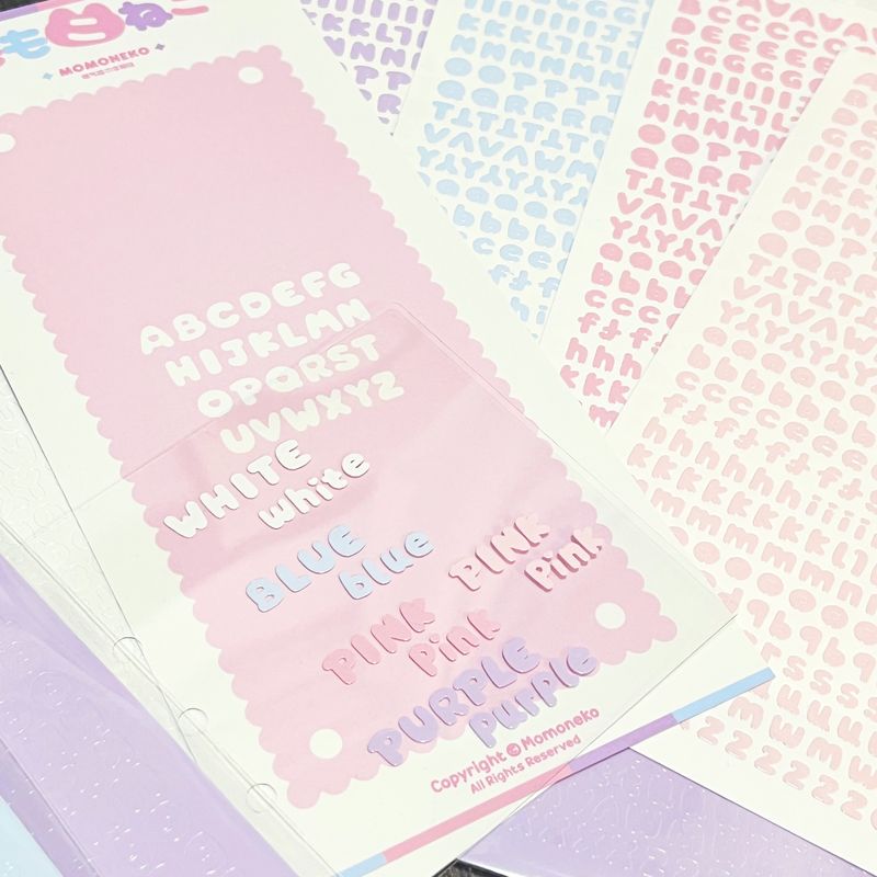 0.2mm Cartoon Sticker Sheet For Diy Decoration And Crafting